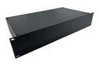 PROCRAFT RP2B-10-BK 2U 10" Deep Rack Mount Project Box - Aluminum Face/Steel Box