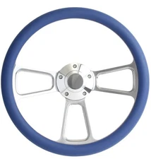 1965 1966 1967 1968 1969 Ford Mustang Royal Blue Steering Wheel, Horn & Adapter 