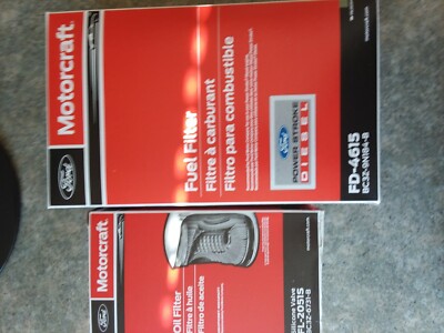 NEW 11-16 6.7L Powerstroke Diesel Genuine Motorcraft OEM Oil & Fuel Filter Kit