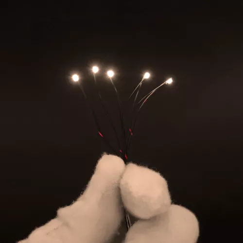 50PC Wired Micro LED Pre-Soldered 0402,0603, 0805,1206 Copper Wire Lights SMD - Bild 19 von 32