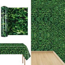 100Ft 51Inch Green Leaves Plastic Backdrop Greenery Leaf Bulletin Board Roll ...