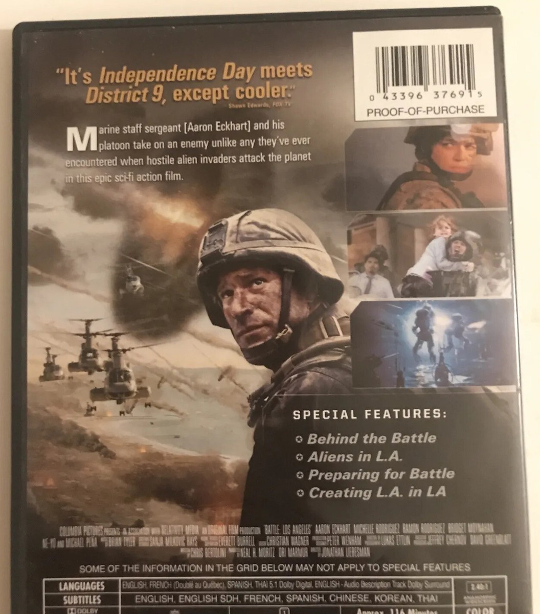 Battle: Los Angeles DVD (2011) Aaron Eckhart, Ramon Rodriguez