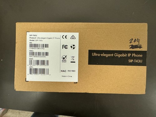 Yealink SIP-T43U Ultra-elegant Gigabit IP Phone / Brand New 33050AM - Picture 5 of 6
