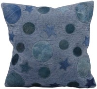 Nourison Moon,stars Blue Pillow 20 X 20 on sale Nourison Moon,stars Blue Pillow 20 X 20 on sale
