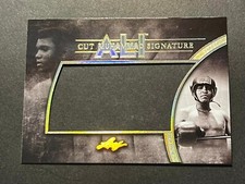 2014 Leaf Q GOLD SPECTRUM PROOF MISSING AUTO & #/1 Muhammad Ali #CS8