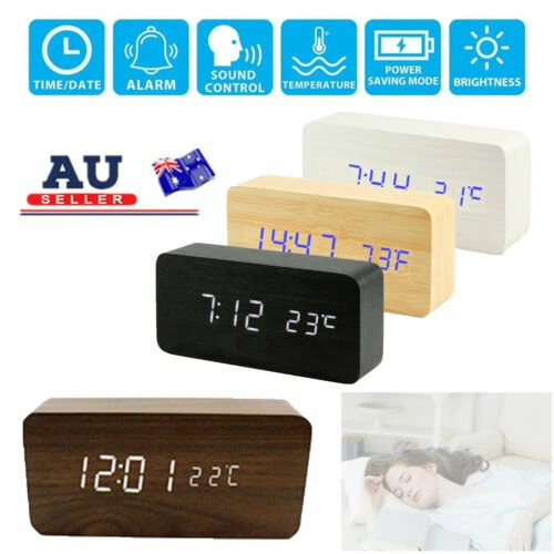 Wooden Alarm Clocks & Clock Radios