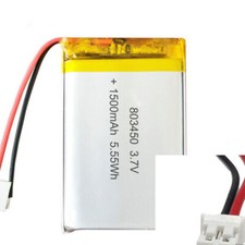 50Pcs Rechargeable 3.7V 1500Mah 803450 Li-Polymer Lipo Battery Jst-Ph 2Pin 2.0