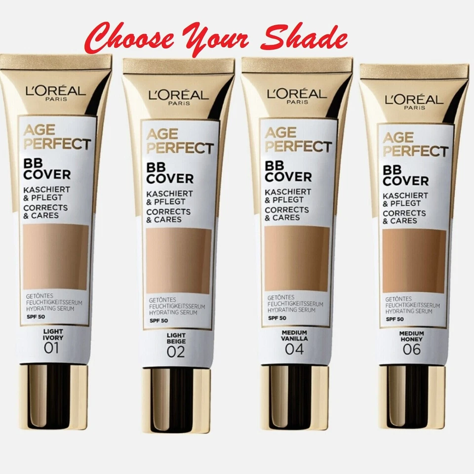 LOREAL L'Oreal Age Perfect BB Cover Hydrating Serum 30ml **Choose Shade** Brand New