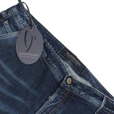 Handpicked NWT Parma Denim Jeans Size 40 US In Blue Cotton Blend