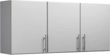 Elite Wall Mounted Storage Cabinet, 54" W X 24" H X 12" D, Light Gray