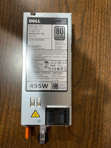 Dell PowerEdge R620 R720 495W 80 Plus Platinum server Power Supply N24MJ 0N24MJ - 第 1/4 張圖片