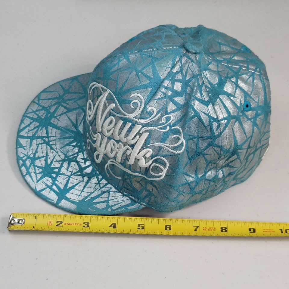 New York Hat with Stars KB ETHOS Medium Men Woman Fitted Flat Brim - Image 4 of 4