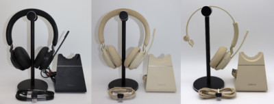 Jabra Evolve2 65 Stereo/Mono / MS & UC / Station / Adapter  kabellose Kopfhörer