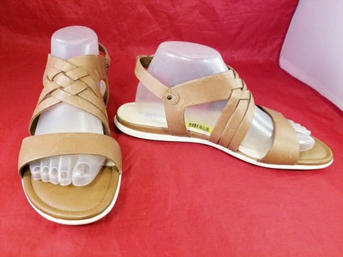 ECCO MULTI STRAPPY brown LEATHER WOMAN SANDALS SZ 41 /10.5 new - Picture 9 of 11