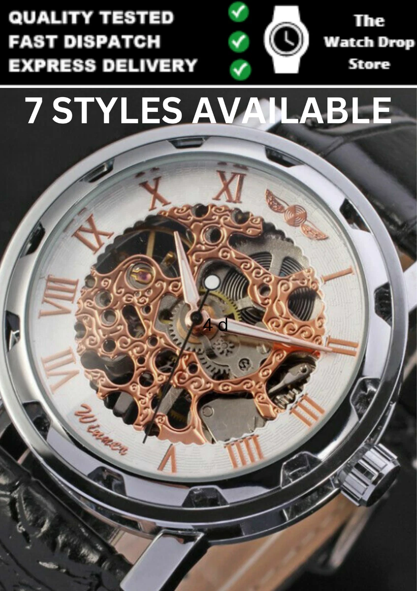 Steampunk leather hotsell wrist watch