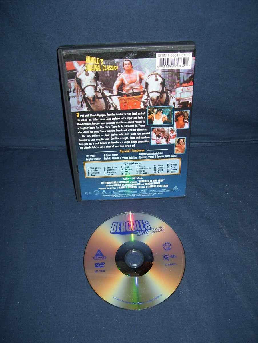 Hercules In New York DVD USed Arnold Schwarzenegger | eBay
