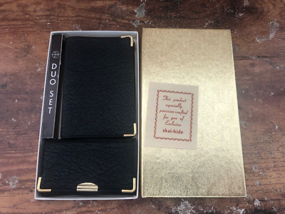 DUO SET Skai-Hide Photo Business Ket Wallet 2pcs Campfield Hickman Funeral Home