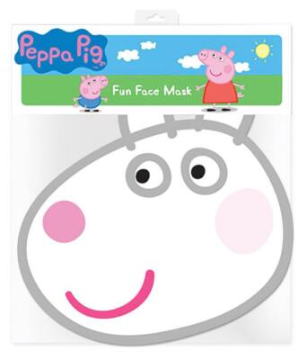 Suzy Sheep offiziell lizenzierte Einzelkarte Party lustige Gesichtsmaske von Peppa Pig