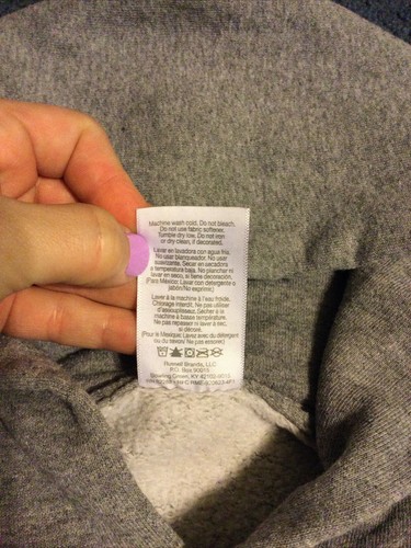 Used ~ Russell Athletic Gray Pullover Hoodie w Front Pocket ~ Size Medium Youth. - Picture 8 of 12