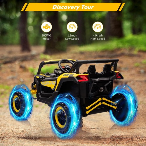 24V Kids UTV Ride on Car with Remote Control Battery Powered 4 Wheeler Off-Road - Picture 36 of 54