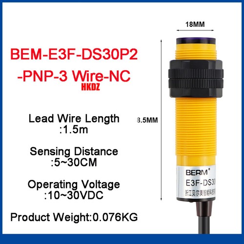 E3F-DS30 Inductive Proximity Sensor Switch PNP NPN NO 2/3 Wire Infrared Diffuse - Picture 27 of 27