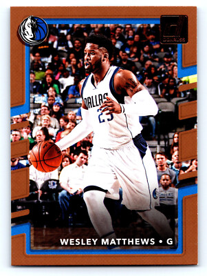 2017-18 Donruss Basketball 33 Wesley Matthews - Dallas Mavericks