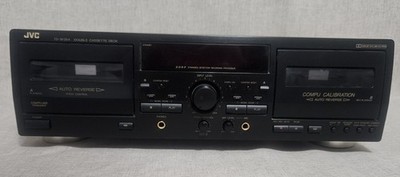 JVC TD-W354BK Double Cassette Deck Auto Reverse Pitch Control Hi-Fi Tested Works