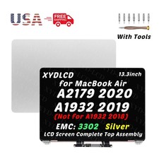 New for MacBook Air 13.3" A1932 2019 EMC 3184 LCD Screen Display Assembly Silver