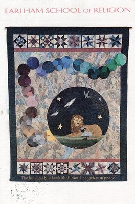 USA Richmond Earlham School of Religion Lion and Lamb Quilt #SCY134