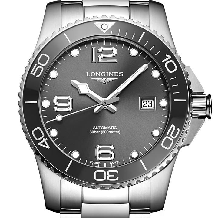 Longines HydroConquest L3.781.4.76.6 Automatic Watch Silver Dial Stainless Steel image 4