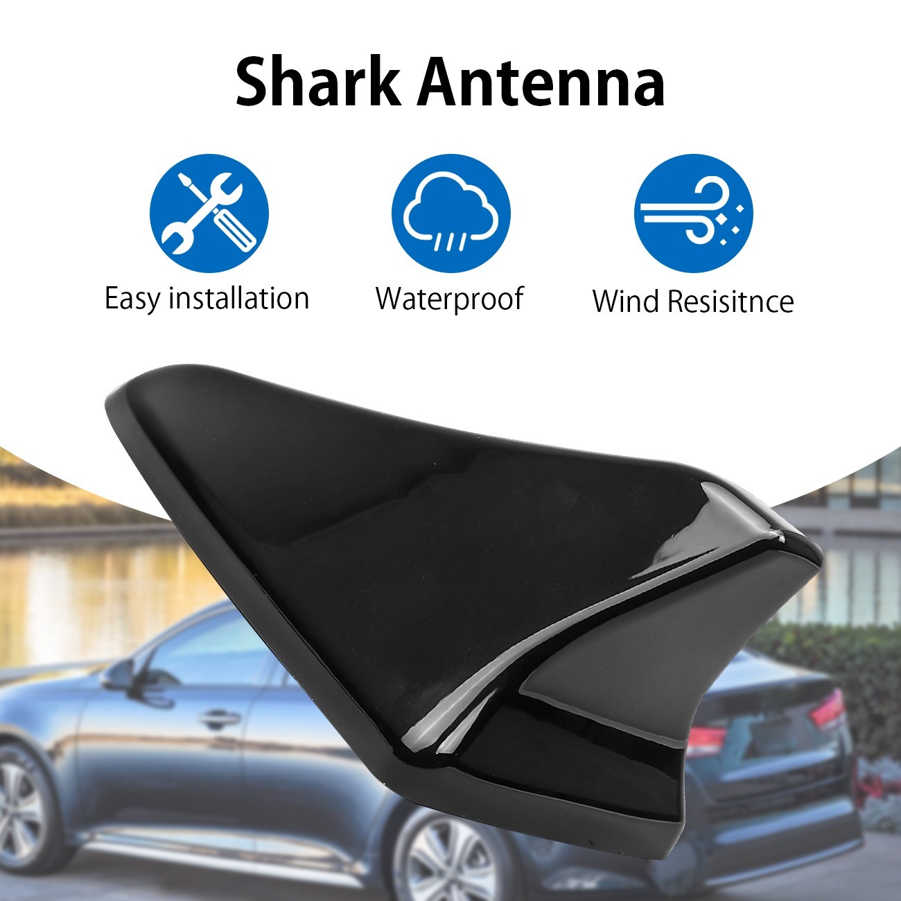 Car Shark Fin Antenna Cover Roof Fit For Kia Optima S SXL Sedan 4-Door 2014-2020