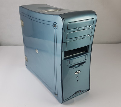 Suntek Vivid TH-655 Retro Desktop ATX Kunststoff Tower Gehäuse Vintage in Blau