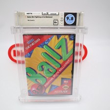 Sega Genesis Game BALLZ / BALLS - WATA GRADED 9.8 B+! NEW & Factory Sealed!