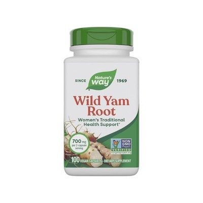 Nature's Way Wild Yam Root Capsules, Women's 100 Count (Pack of 1), No Color