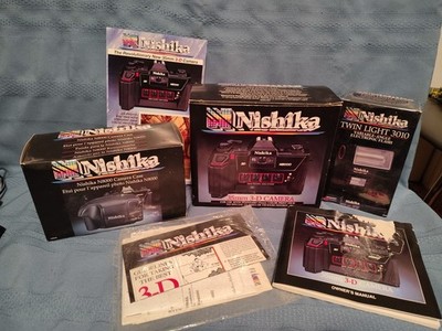 Nishika N8000 35mm Quadrascopic Stereo 3D Lenticular Camera for