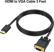 PREMIUM HDMI 2.0  to VGA 1M Lead Cable Uni-Directional Male-Male 1080P HD Video