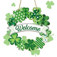 St. Patrick's Day Decoration, Day, Green Welcome Shamrock