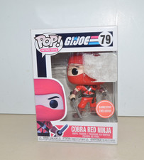 Figura de acción de vinilo Funko POP GI JOE COBRA RED NINJA #79 exclusiva de Gamestop