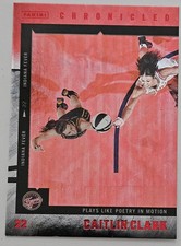 2025 Panini Caitlin Clark Chronicled Plays Like Poetry In Motion Red Foil #29