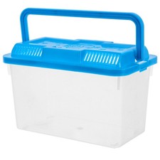 Portable Transparent Plastic Fish Tank Small Plastic Aquarium With Lid For