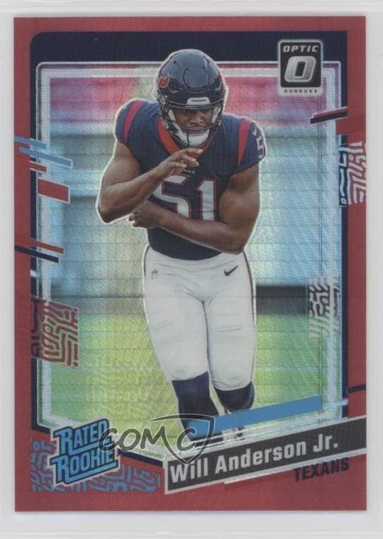 2023 Panini Donruss Optic Rated Red Hyper Prizm Will Anderson Jr #246 Rookie RC