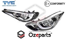 Set Pair LH+RH Head Light Lamp Non LED For Hyundai Elantra MD Series 2 2013~2015