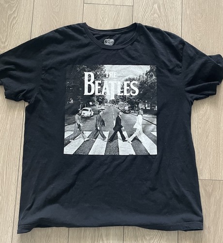 The Beetles Abbey Road Black T Shirt Size XL