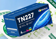 TN227 TN-227 BK/C/M/Y High Yield Toner Cartridge 4-Pack for Brother, Reg 99