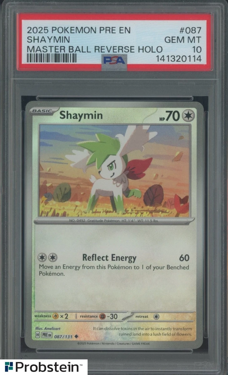 Pokémon TCG Grade 10 Shaymin Individual Collectible Card Game