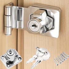 Hasp Lock Right Angle 90° Door Hinge Lock with Keys, Different Clasp Latch Locks