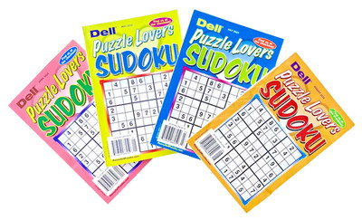 NEW Lot of 4 Penny Press Dell Sudoku Puzzle Lovers Puzzle Books