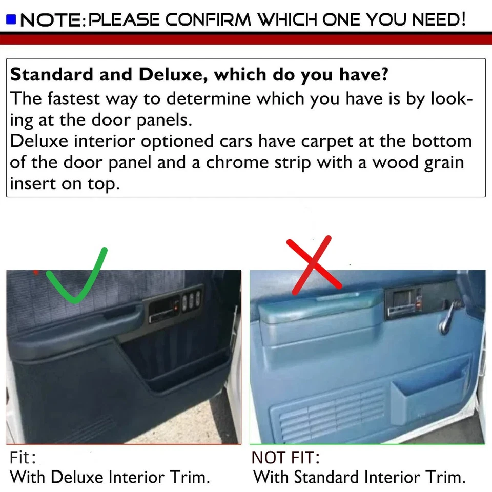 2X Apoyabrazos de puerta delantera derecha roja apto para Chevrolet GMC 1990-94 C/K 1500 2500 3500 Foto 2 de 4