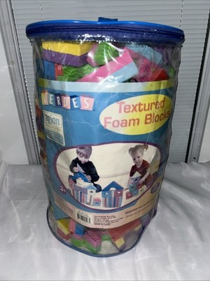 Verdes Toys Textured Foam Blocks (200) Pieces Ages 3+ Kids Toy Building Blocks