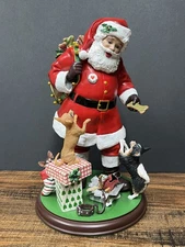 Danbury Mint 'Santa's Little Chihuahua's' Christmas Figurine 9.5" tall